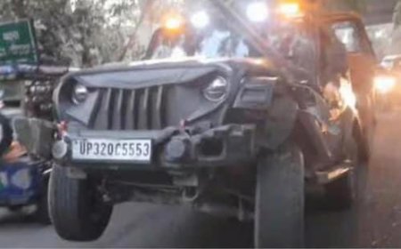 Delhi teen’s rented Thar SUV ends up in a crash while trying not to be spotted by parents in Noida